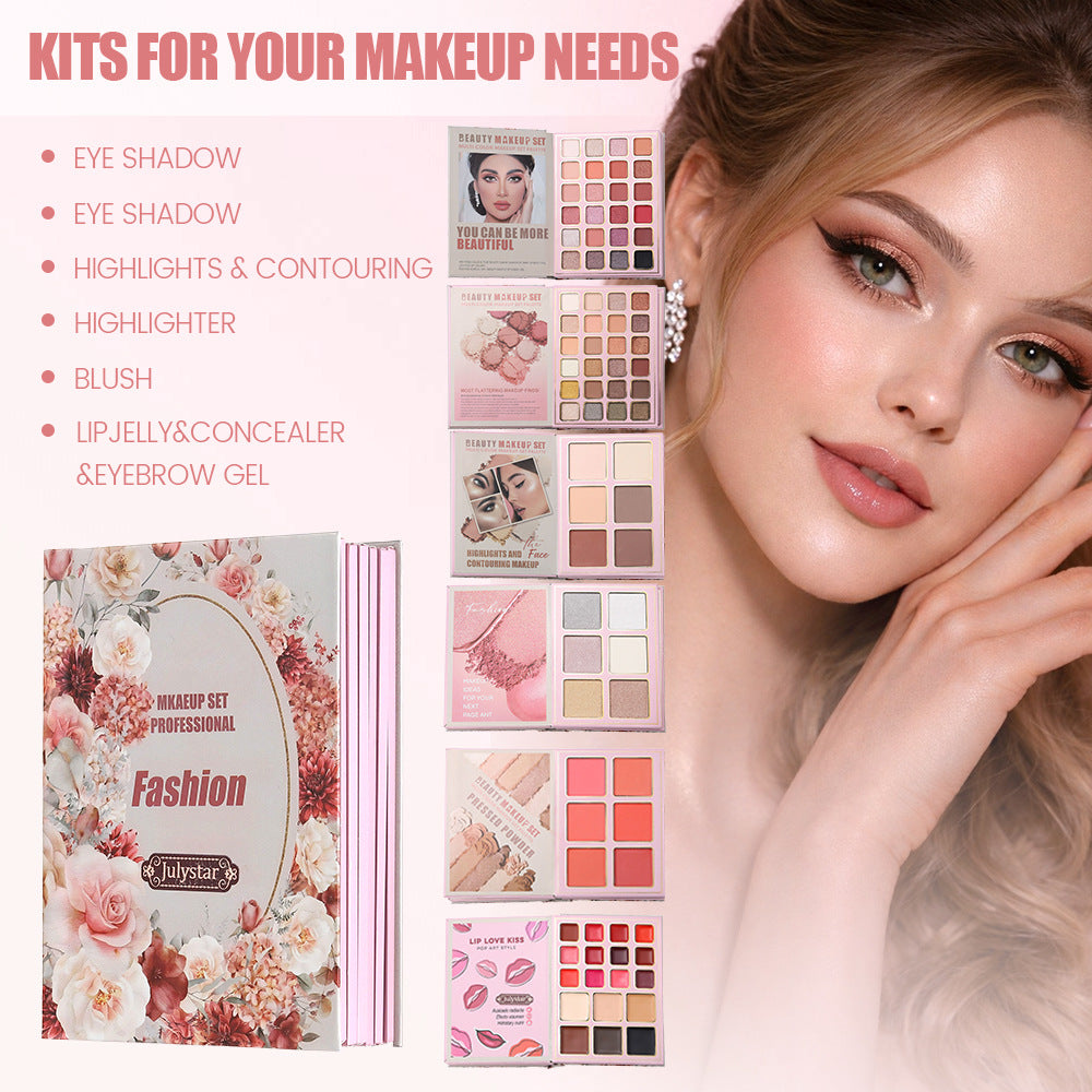 Book Style Multi Color Makeup Palette