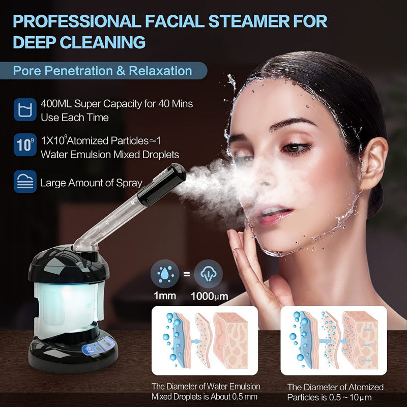 Ozone Facial Steamer with Retractable Arm