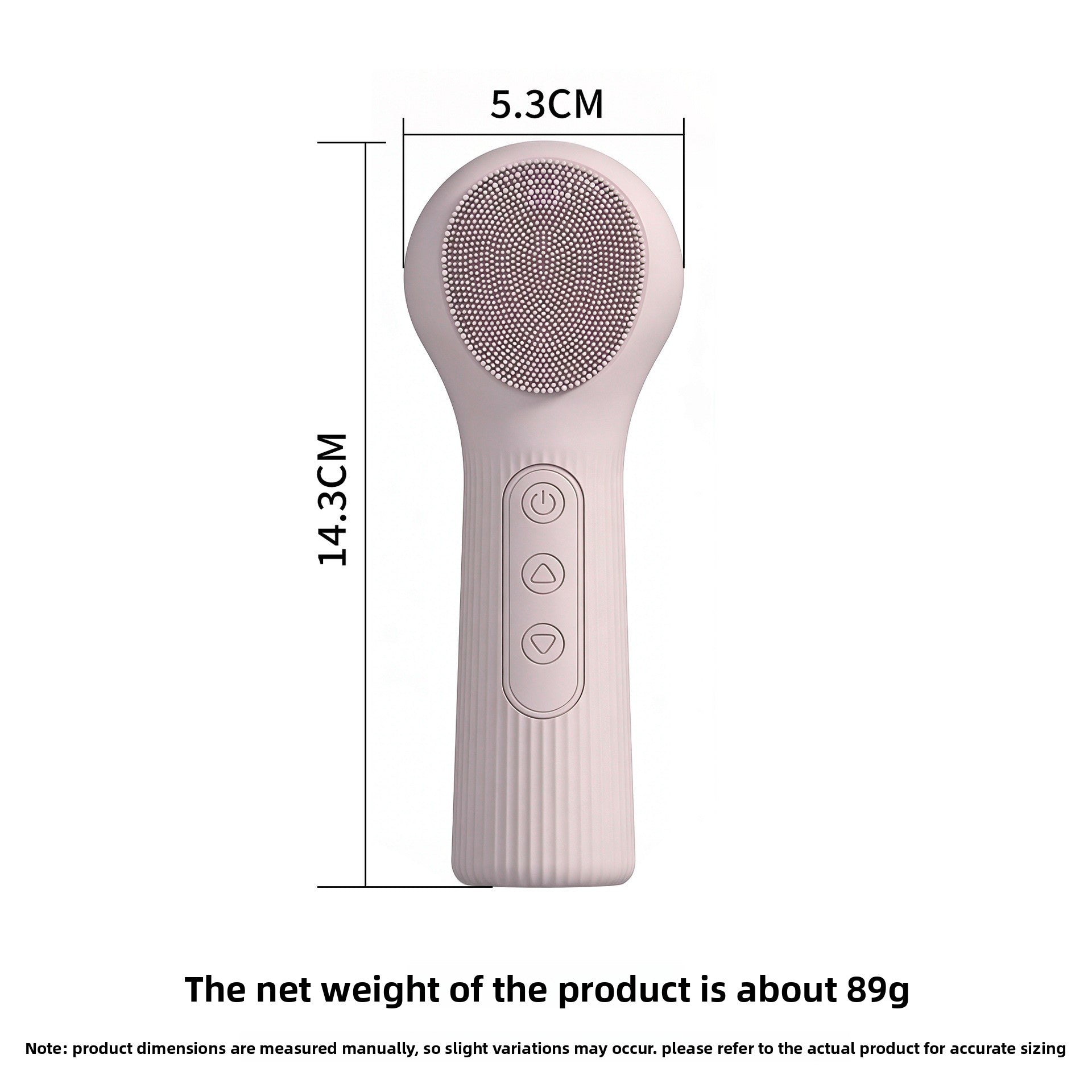 Temperature Sensing Silicone Facial Cleansing Brush