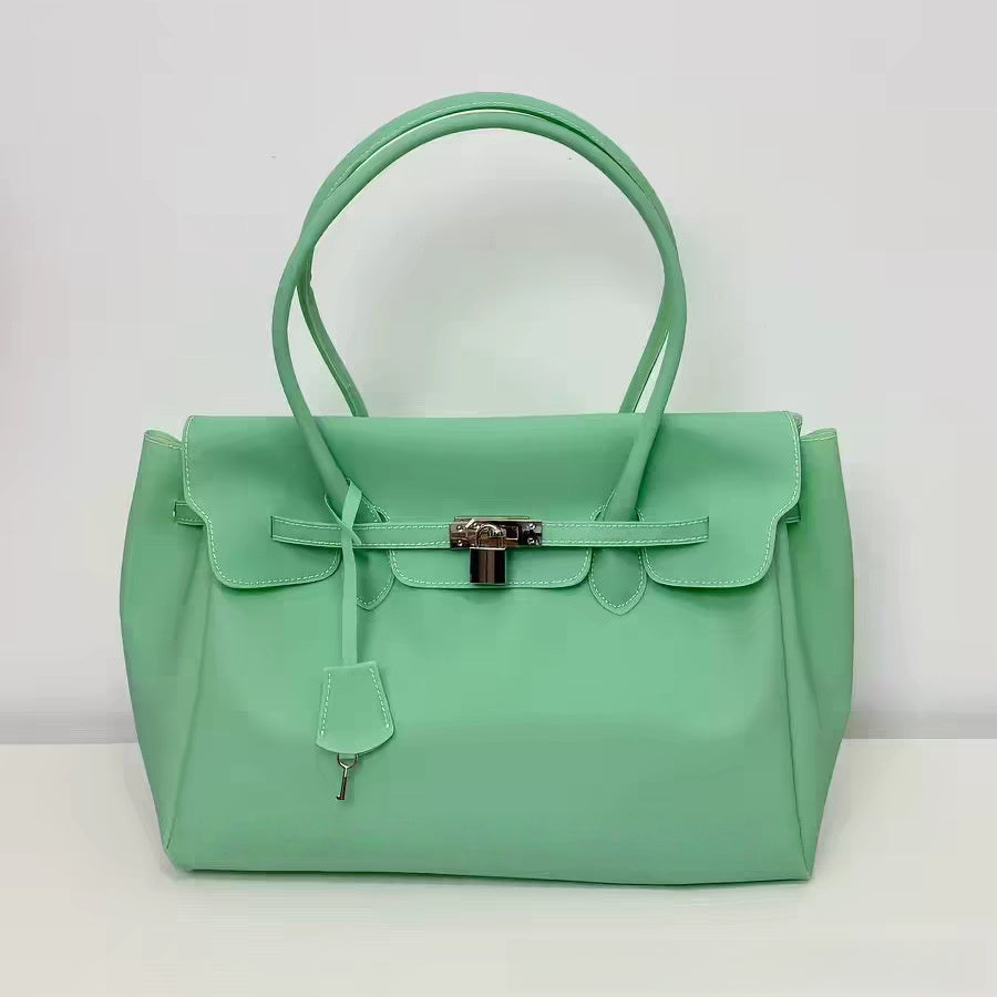 Jelly Tote Bag with Shoulder Strap