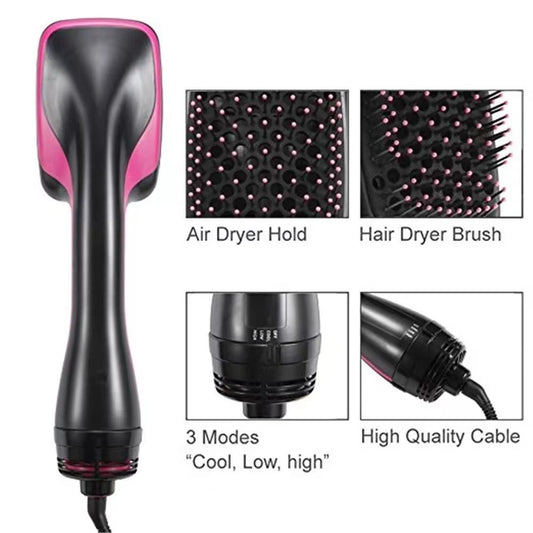 3-in-1 Hot Air Brush Hair Dryer