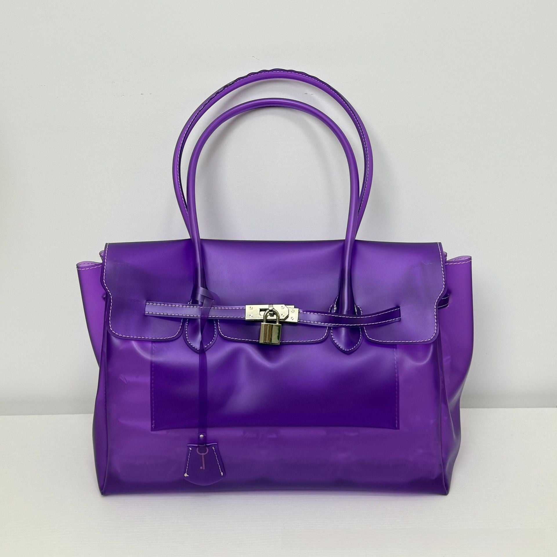 Jelly Tote Bag with Shoulder Strap