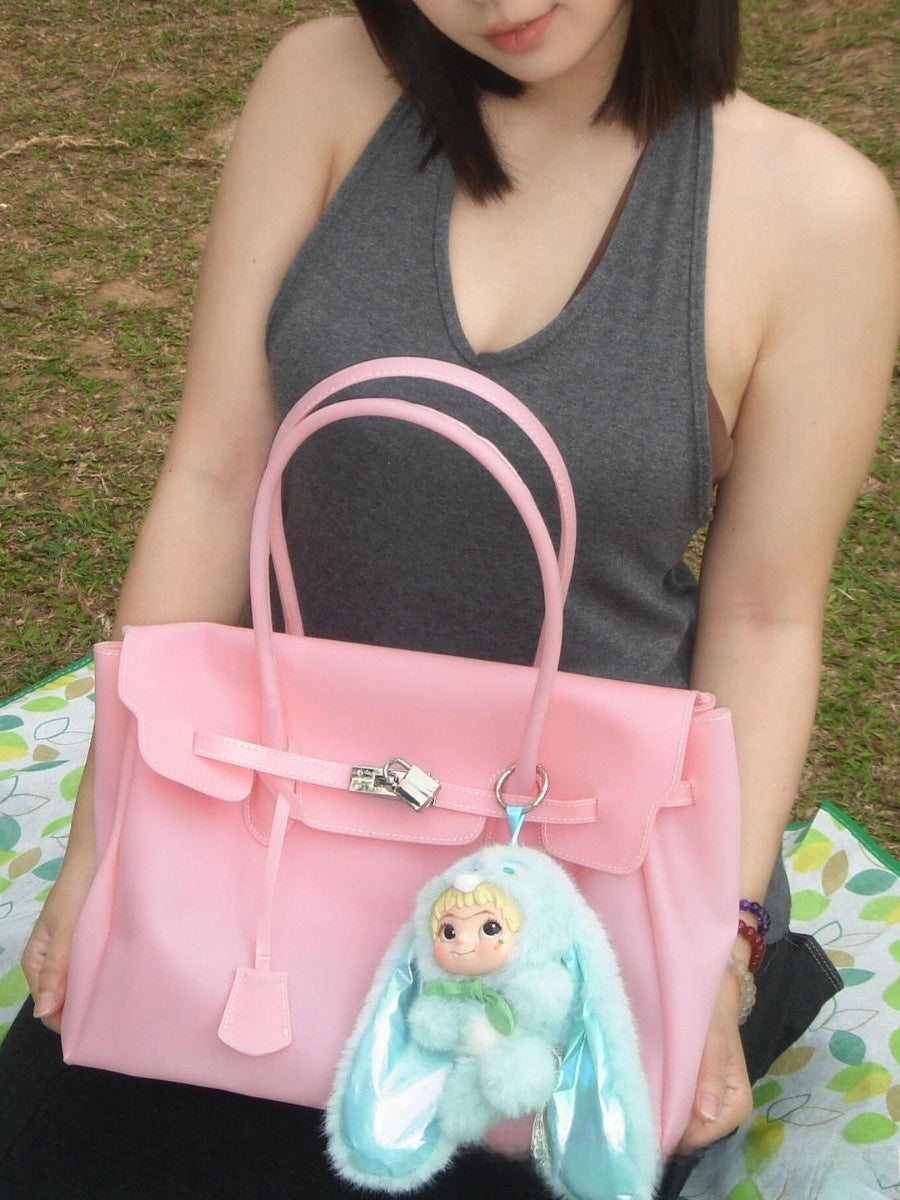Jelly Tote Bag with Shoulder Strap