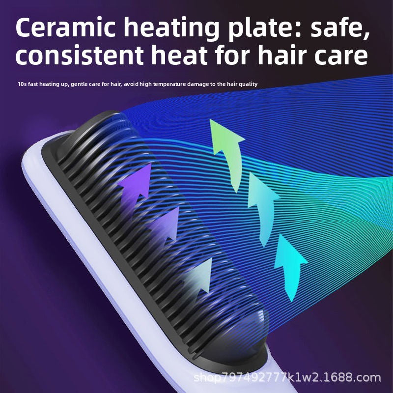 Ceramic Ionic Hair Straightener and Curling Brush