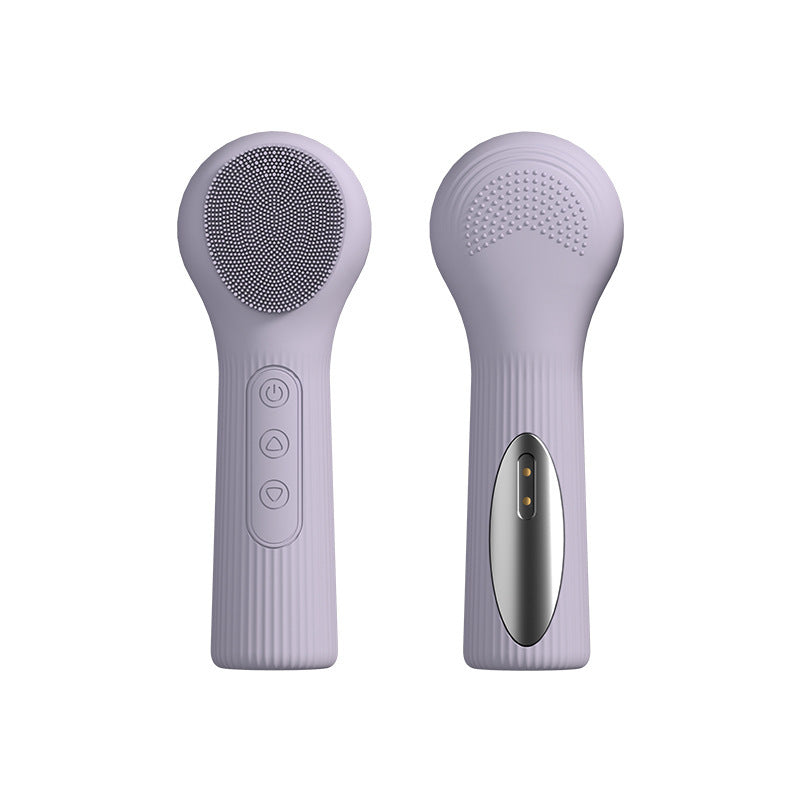Temperature Sensing Silicone Facial Cleansing Brush