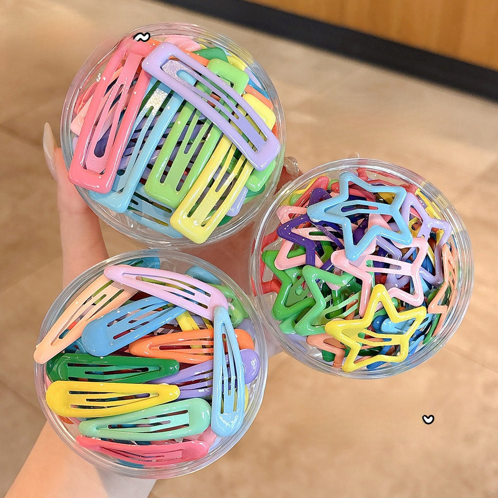 Childrens Colorful Star Hair Clips