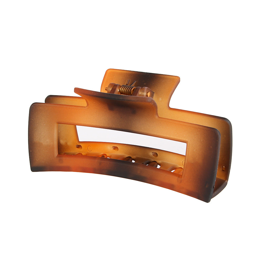 Rectangular Hair Grip Clips Frosted Finish