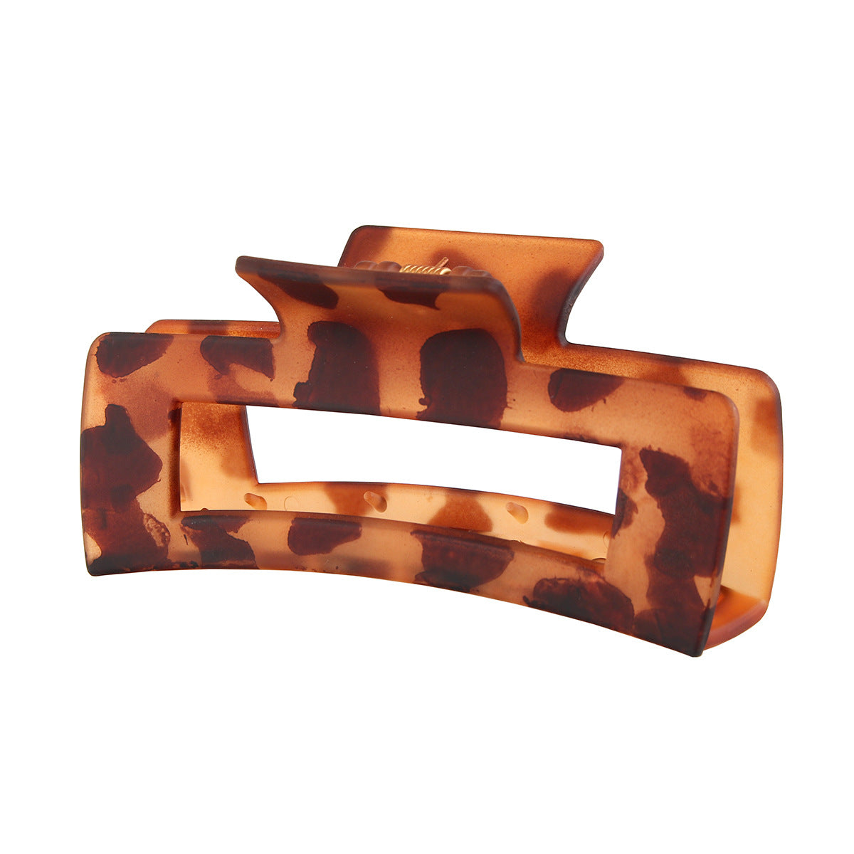 Rectangular Hair Grip Clips Frosted Finish