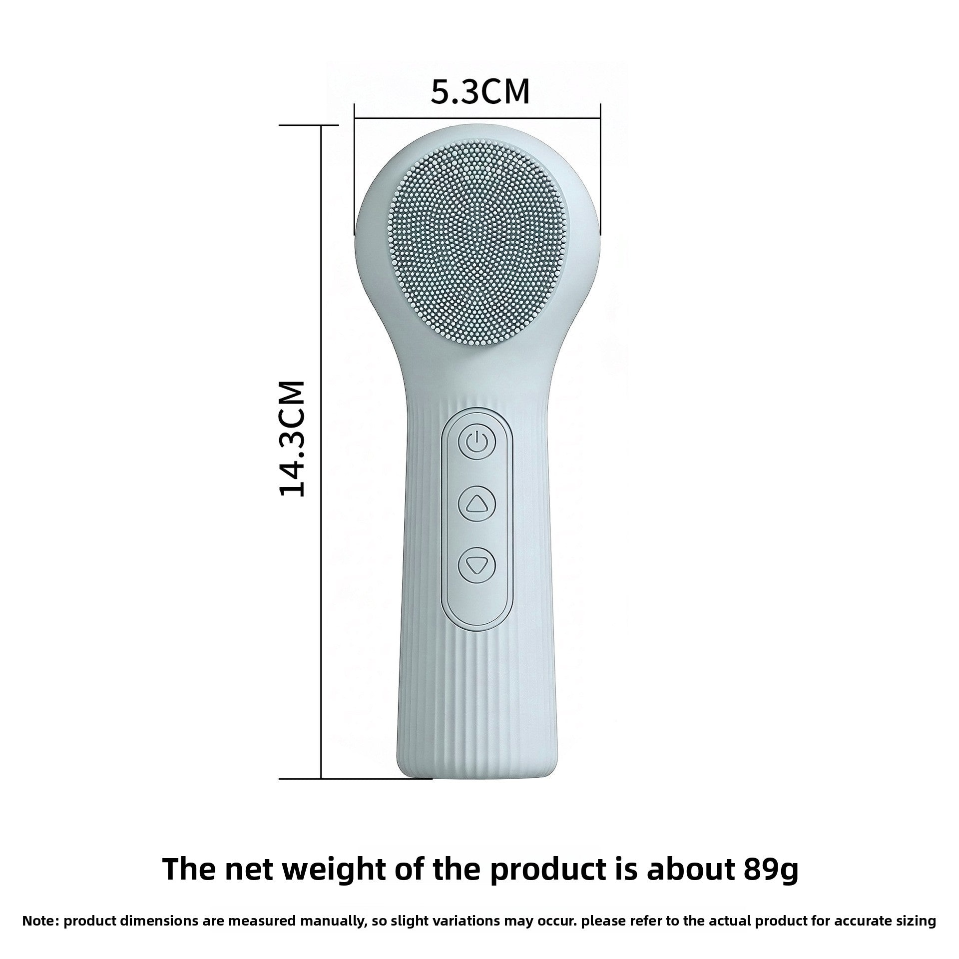 Temperature Sensing Silicone Facial Cleansing Brush