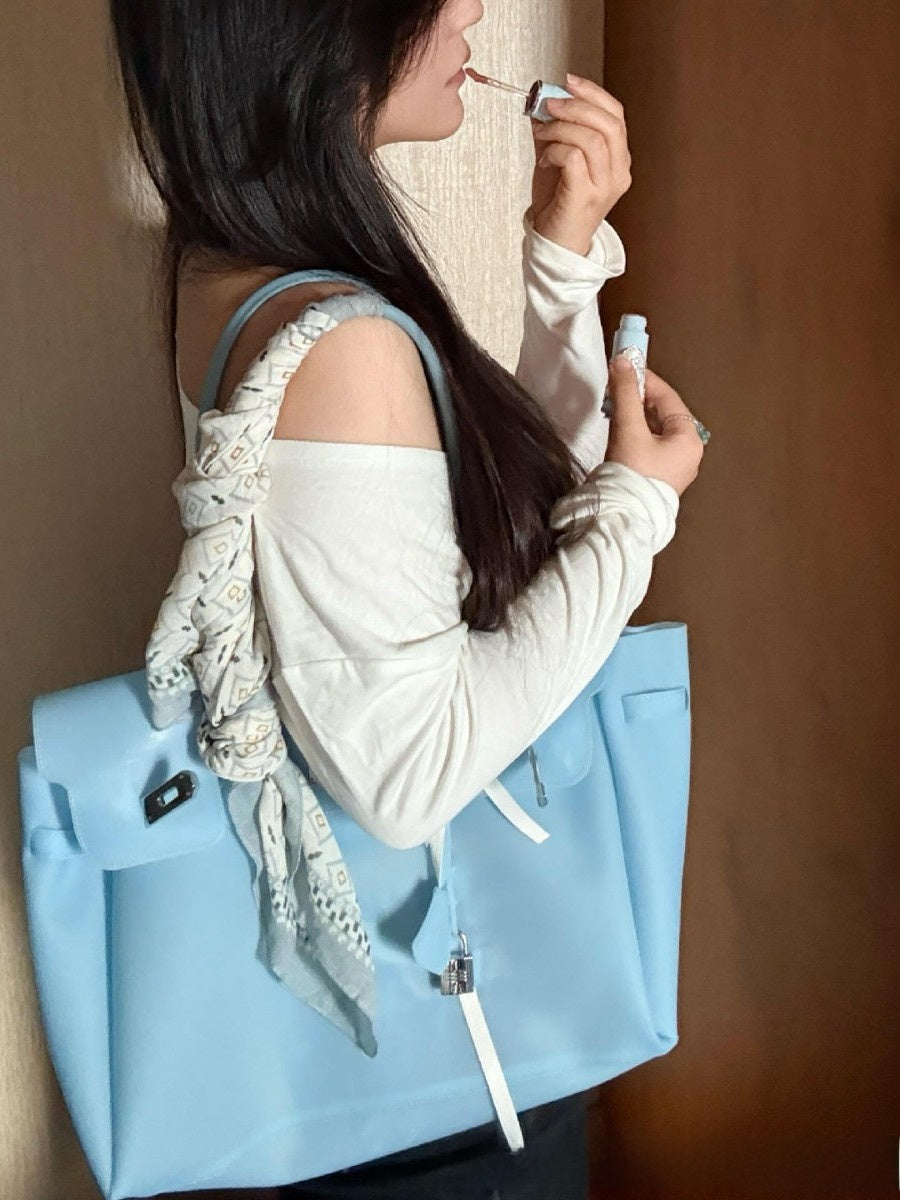 Jelly Tote Bag with Shoulder Strap