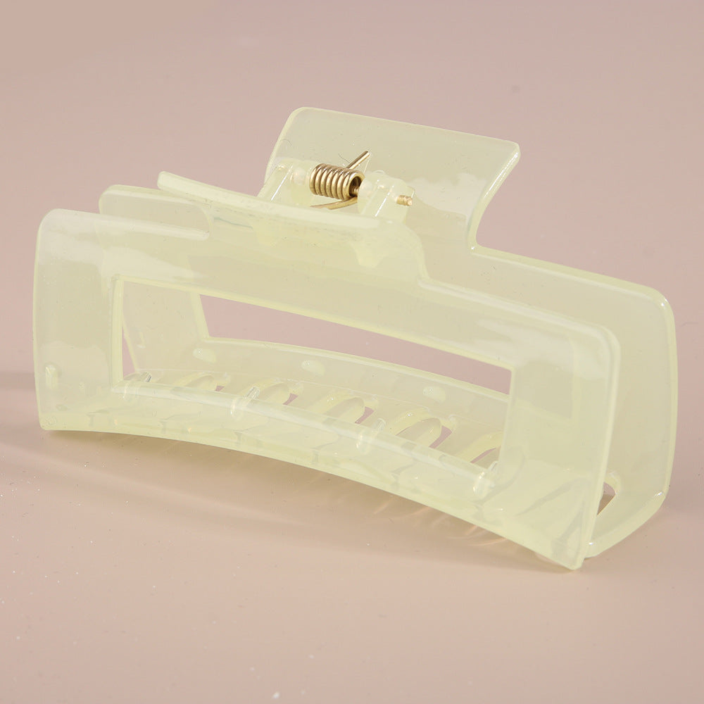 Rectangular Hair Grip Clips Frosted Finish