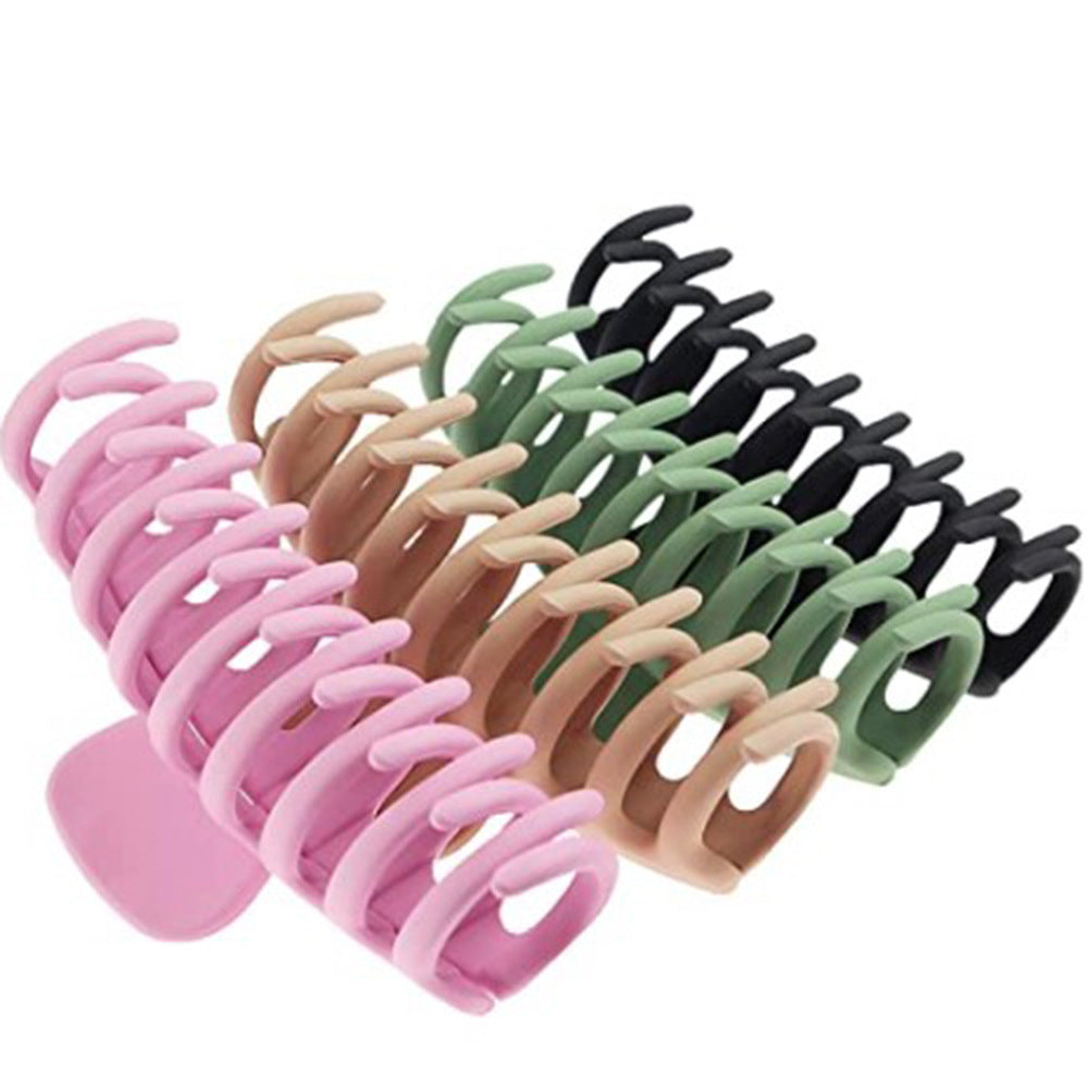 Rectangular Hair Grip Clips Frosted Finish