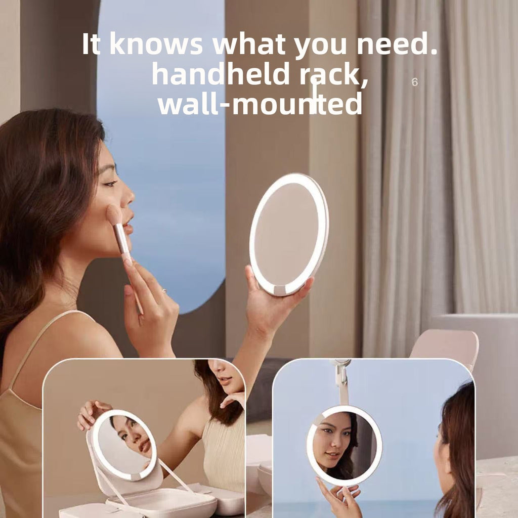 Portable LED Makeup Mirror with Adjustable Light