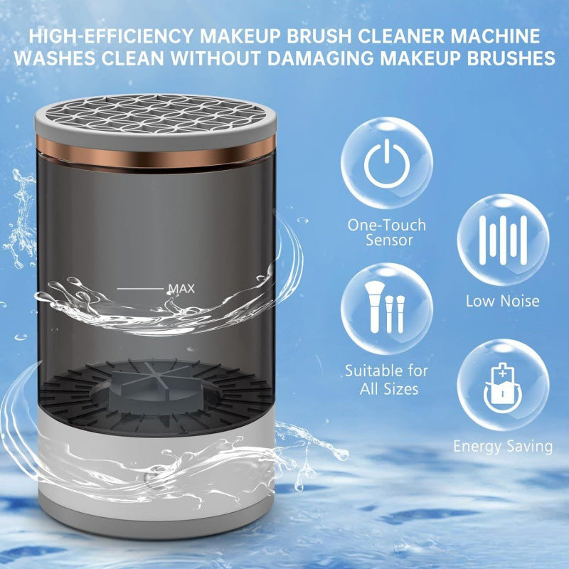 Makeup Brush Cleaner with Washing and Drying Functions