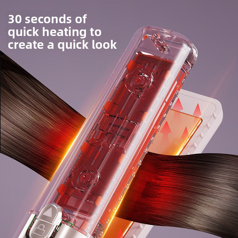 Wireless Ceramic Hair Straightener and Curler