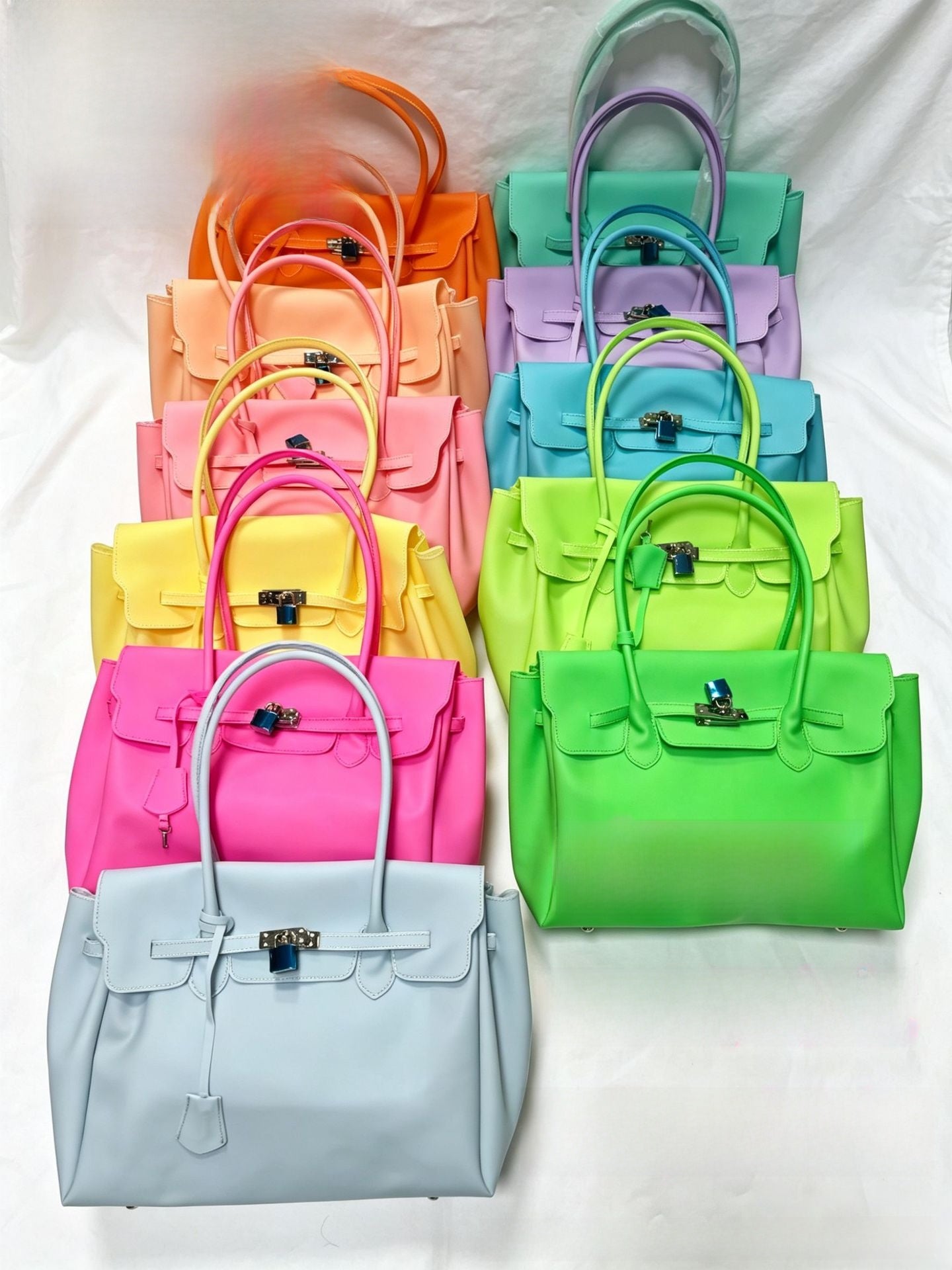 Jelly Tote Bag with Shoulder Strap