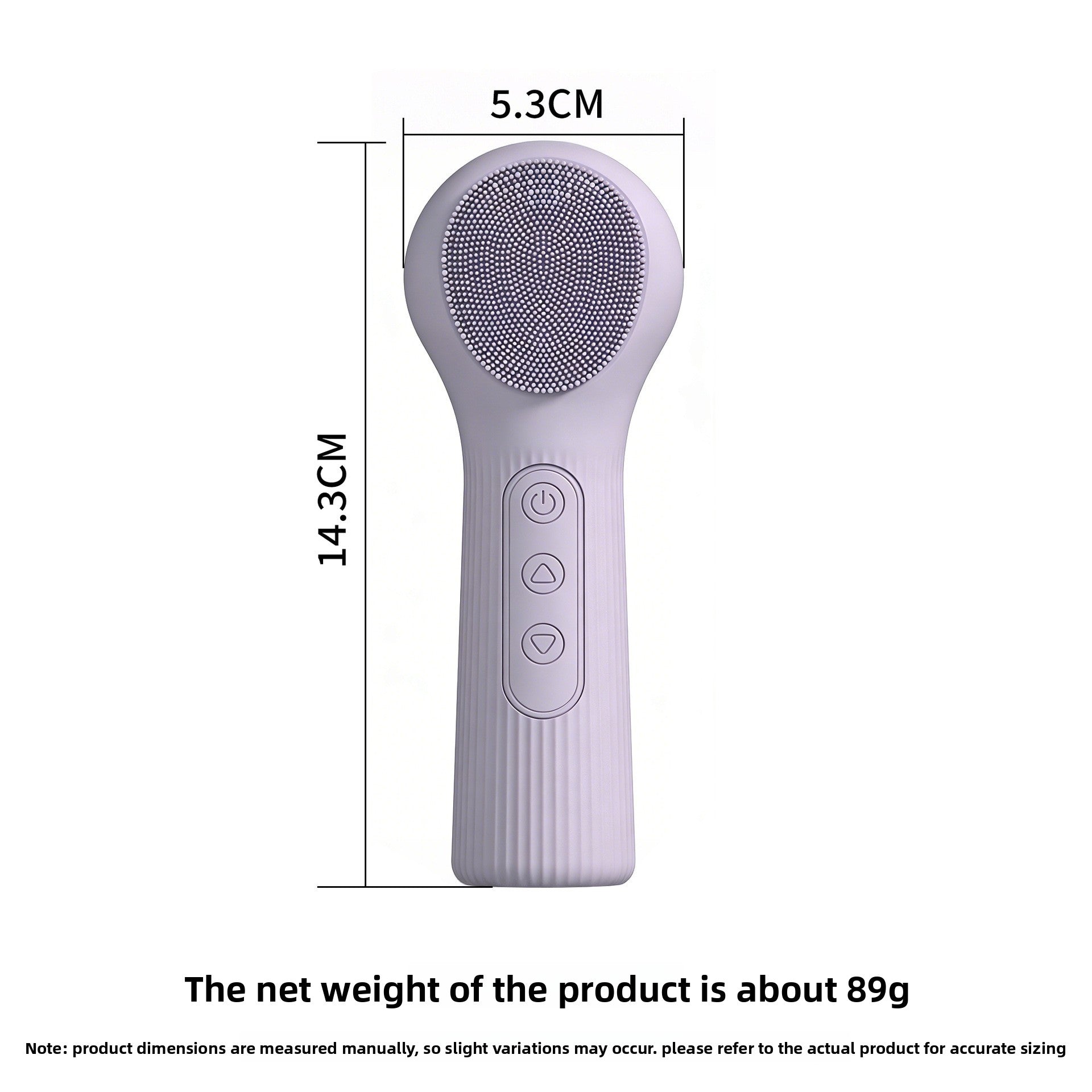 Temperature Sensing Silicone Facial Cleansing Brush